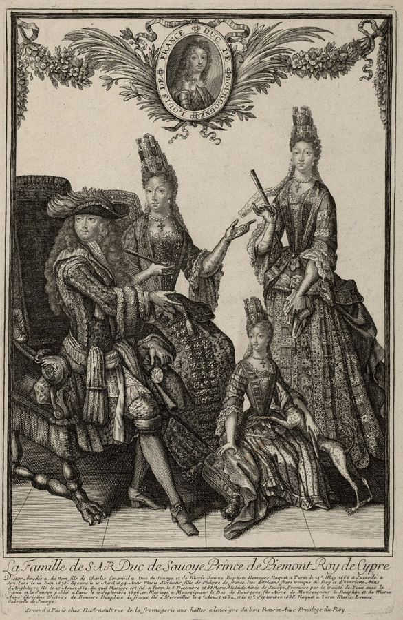 The Savoyard Royal Family in 1697 by an unknown artist