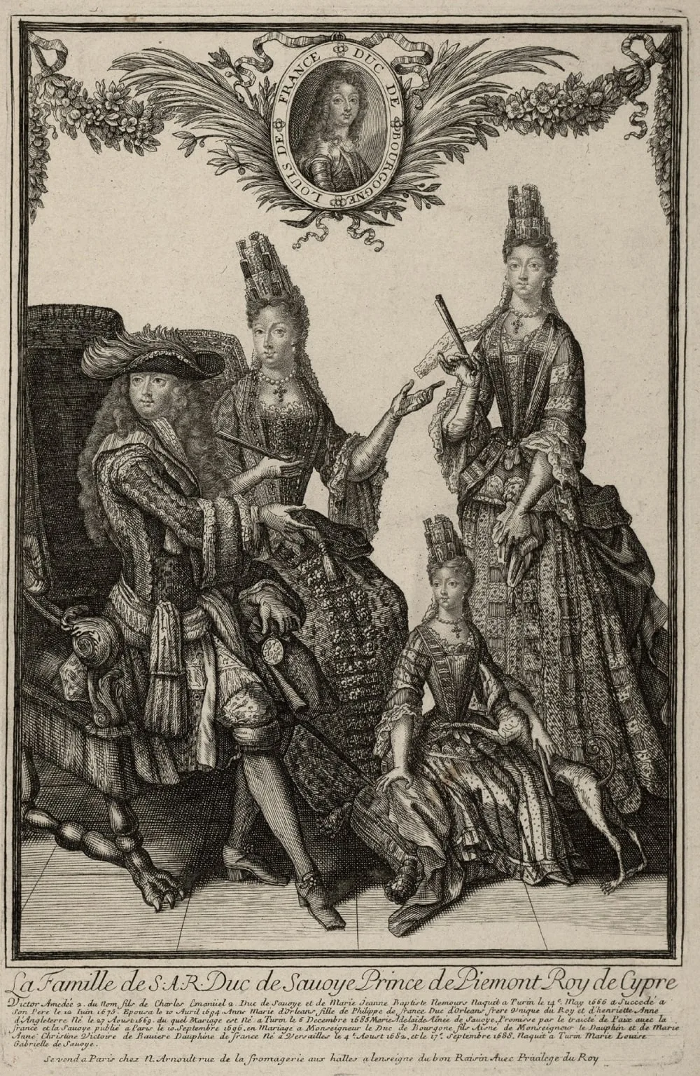 The Savoyard Royal Family in 1697 by an unknown artist