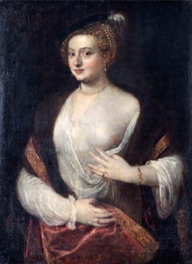 Portrait of an unknown lady, said to be Titian's mistress