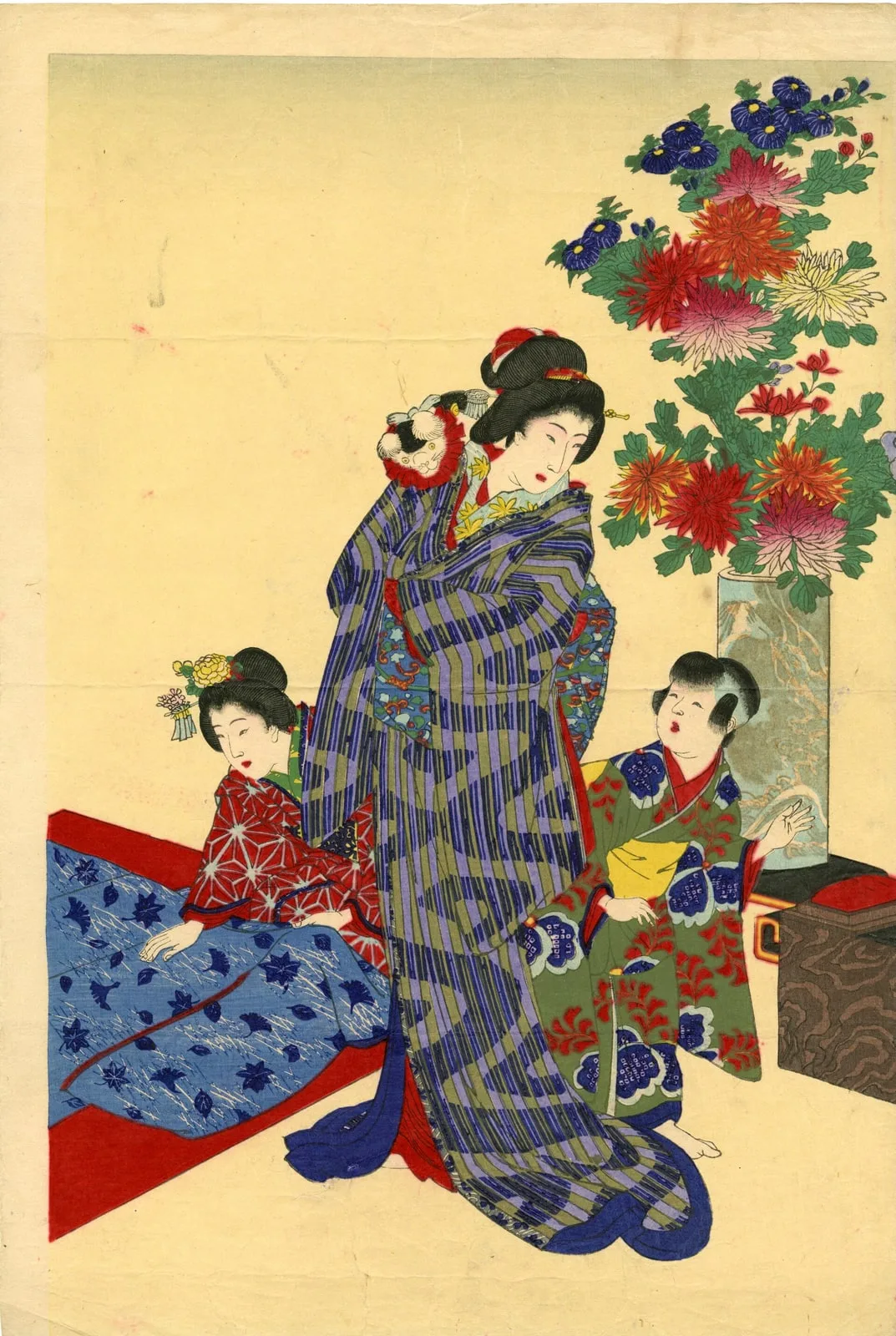 A Picture from an Outline of Women's Manners - Sewing