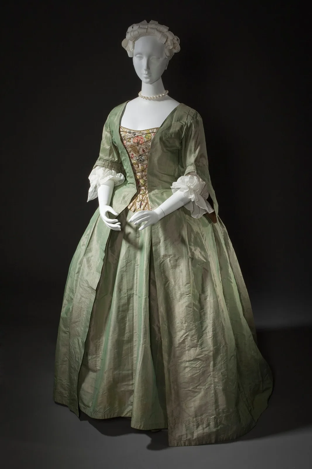 Robe a la Française and embroidered stomacher