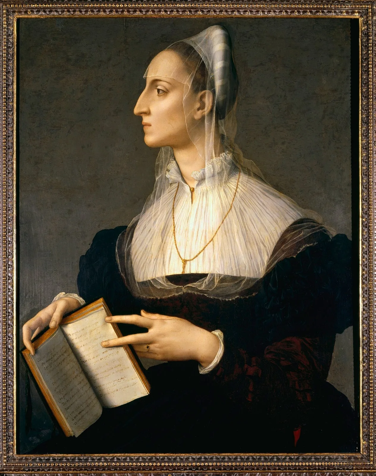 Italian : Ritratto di Laura Battiferri, moglie dello scultore Bartolomeo Ammannati Portrait of Laura Battiferri