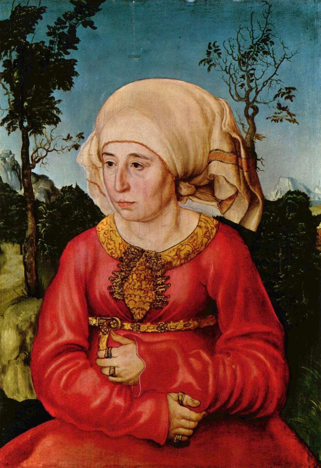 German : Bildnis der Frau eines Rechtsgelehrten Portrait of the wife of a Jurist / Portrait of the wife of Dr Johann Stephan Reuss [?]