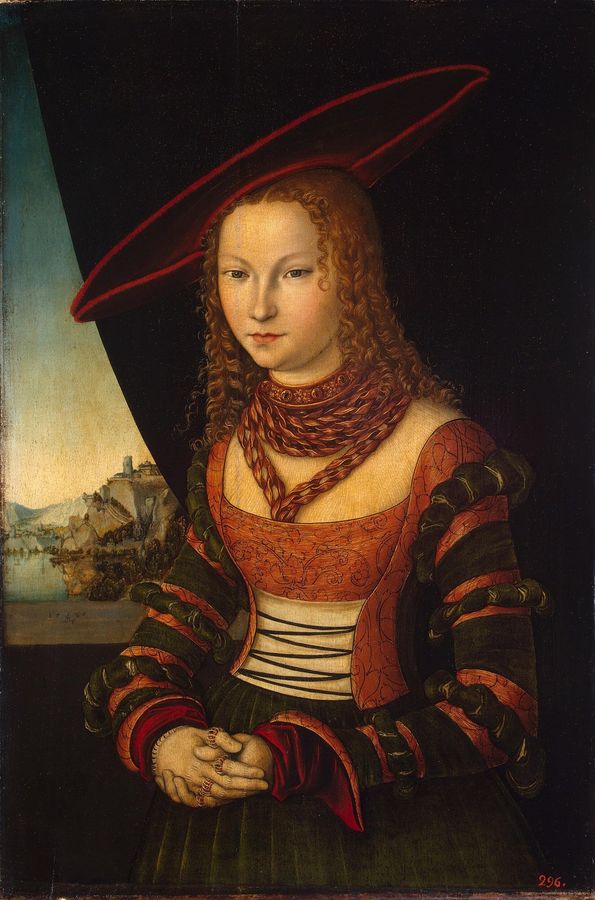 German : Bildnis einer jungen Frau Portrait of a Young Woman
