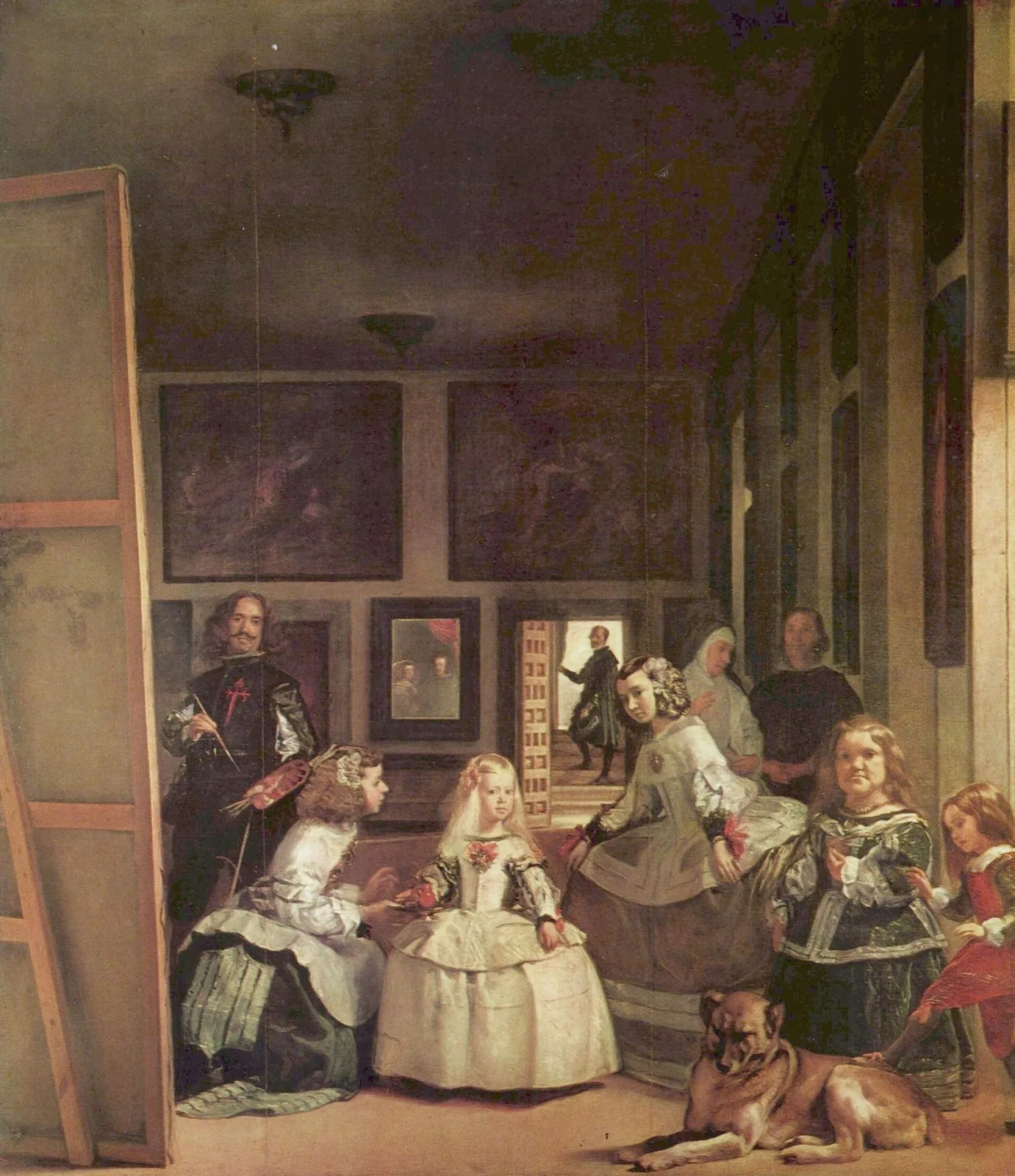 German: Las Meninas (Selbstporträt mit der königlichen Familie)