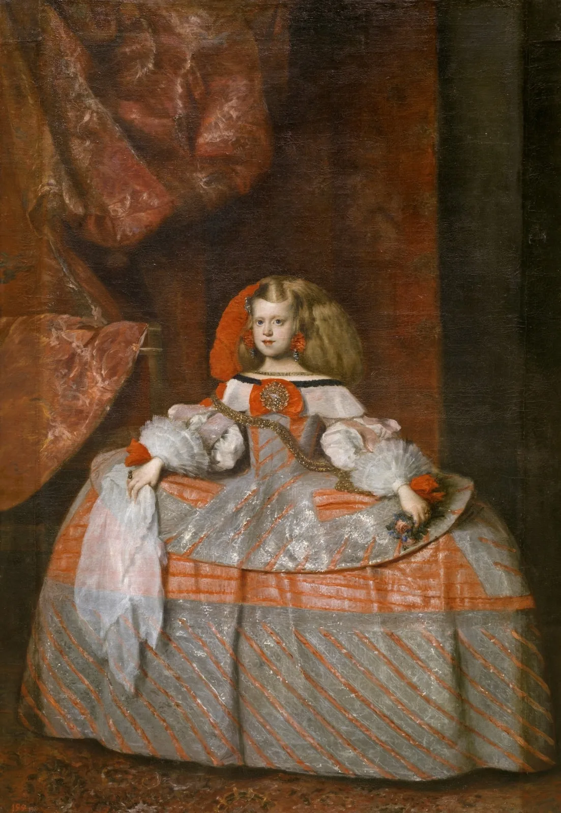 Spanish: La infanta doña Margarita de Austria Infanta Margarita Teresa in a Pink Dress
