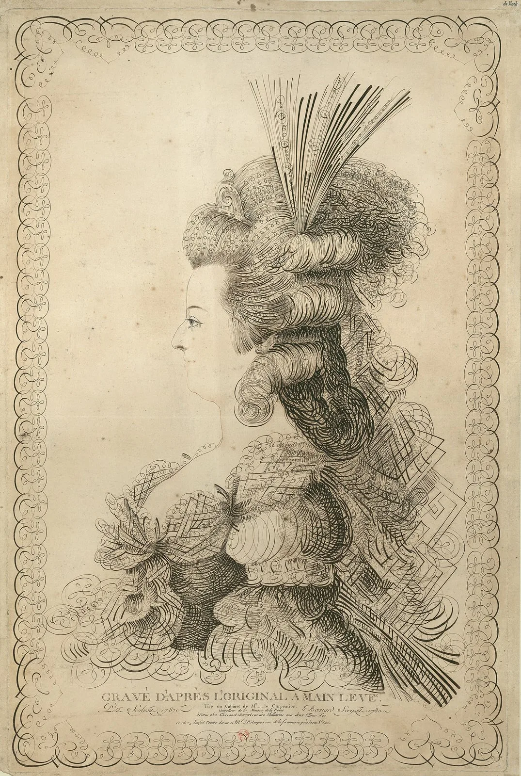 Marie-Antoinette, gravé d après l'original a main levée