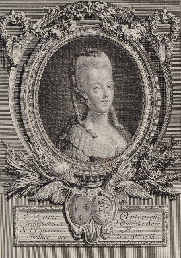 Portrait de Marie-Antoinette - Dupin 1770