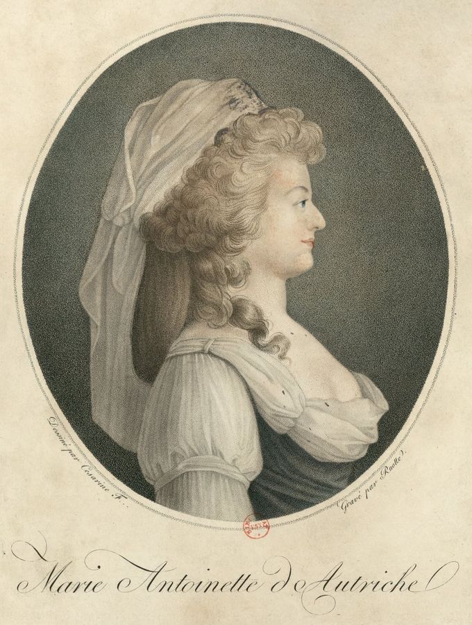 Portrait de Marie-Antoinette - Ruotte 1791