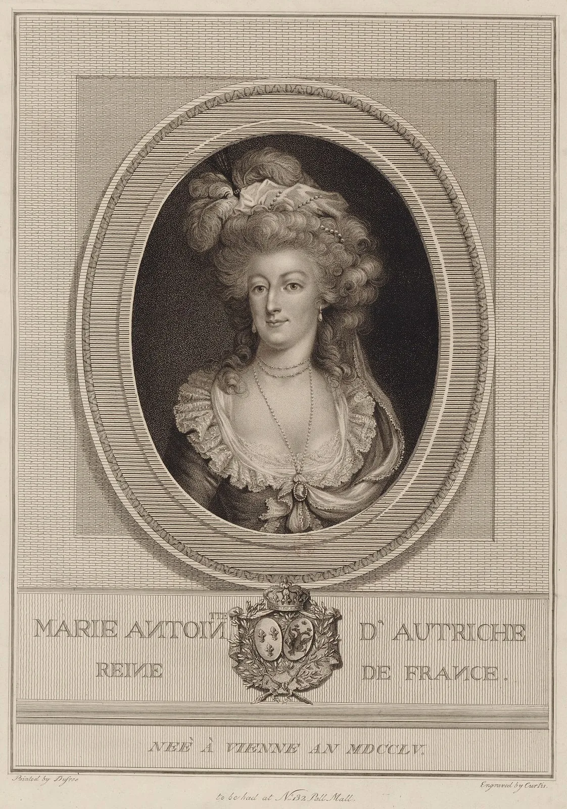 Portrait de Marie-Antoinette - Curtis bw