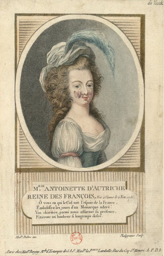 Portrait de Marie-Antoinette - Phelippeaux 1789-92