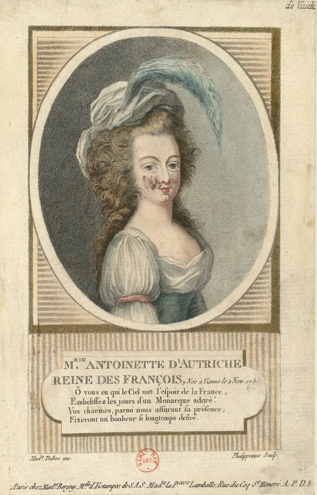 Portrait de Marie-Antoinette - Phelippeaux 1789-92