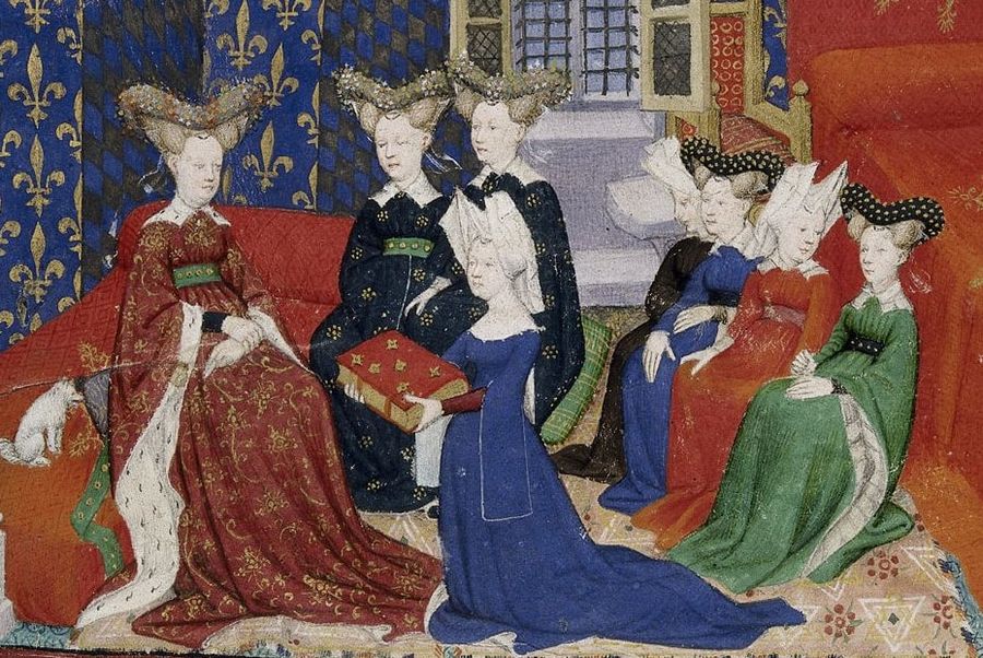 Christine de Pisan with Queen Isabeau
