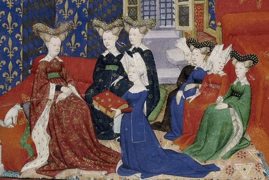 Christine de Pisan with Queen Isabeau