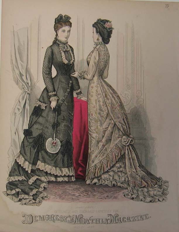Fashion plate Demorest 1876