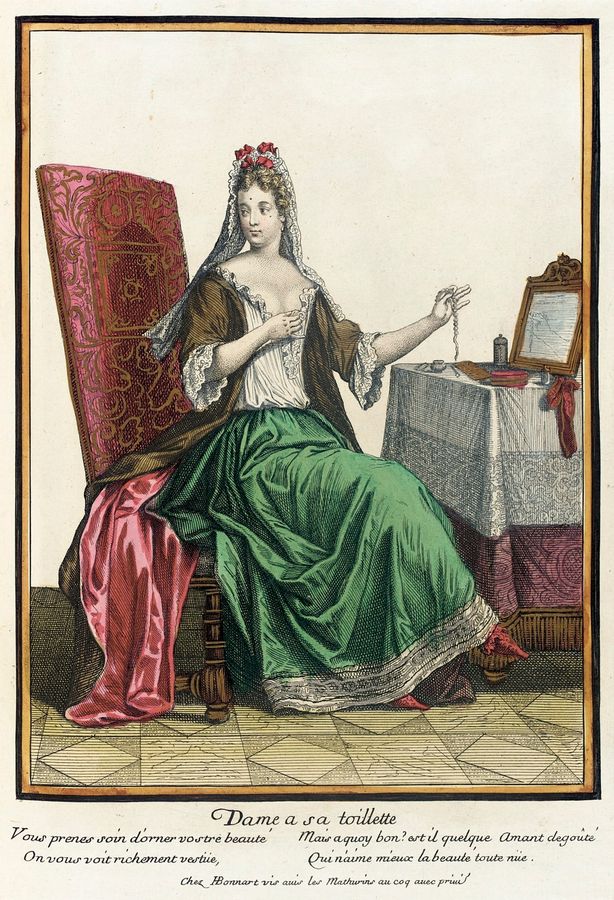 Recueil des modes de la cour de France, ' Dame a sa Toilette '