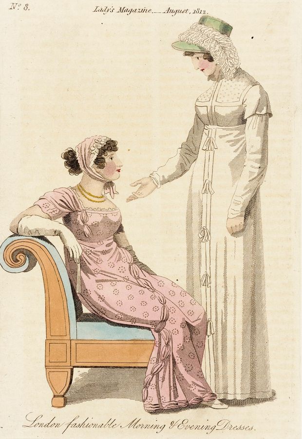 Fashion Plate (London Fashionable Morning & Evening Dresses)