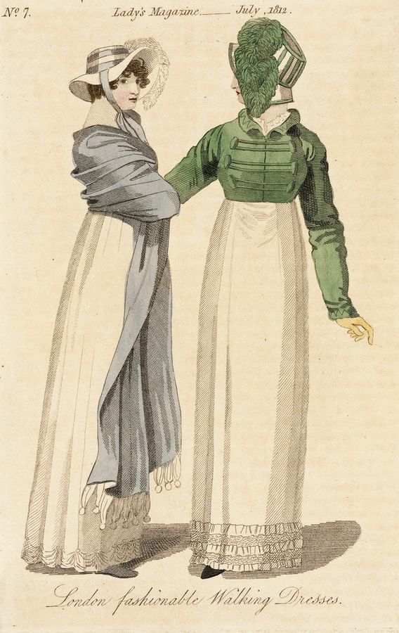 Fashion Plate (London Fashionable Walking Dresses)