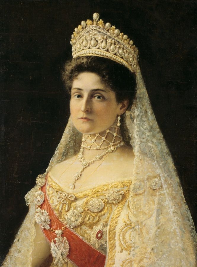 Alexandra Feodorovna after Repin (?) (1896, Hillwood museum)