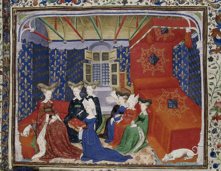 Christine de Pisan with Queen Isabeau