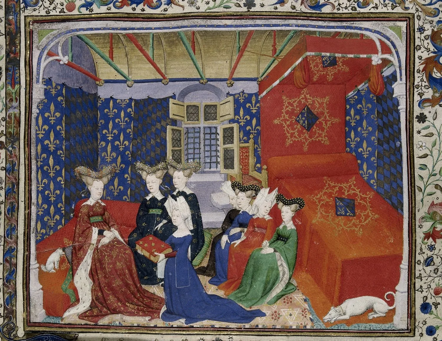 Christine de Pisan with Queen Isabeau