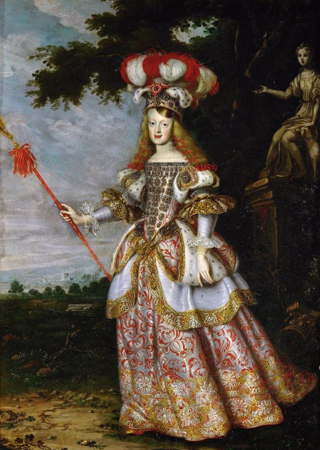 Infanta Margaret Theresa (1651-1673), Empress, in theater dress German : Infantin Margarita Teresa (1651-1673), Kaiserin, im Theaterkostüm Infanta Margaret Theresa (1651-1673), Empress, in theater dress