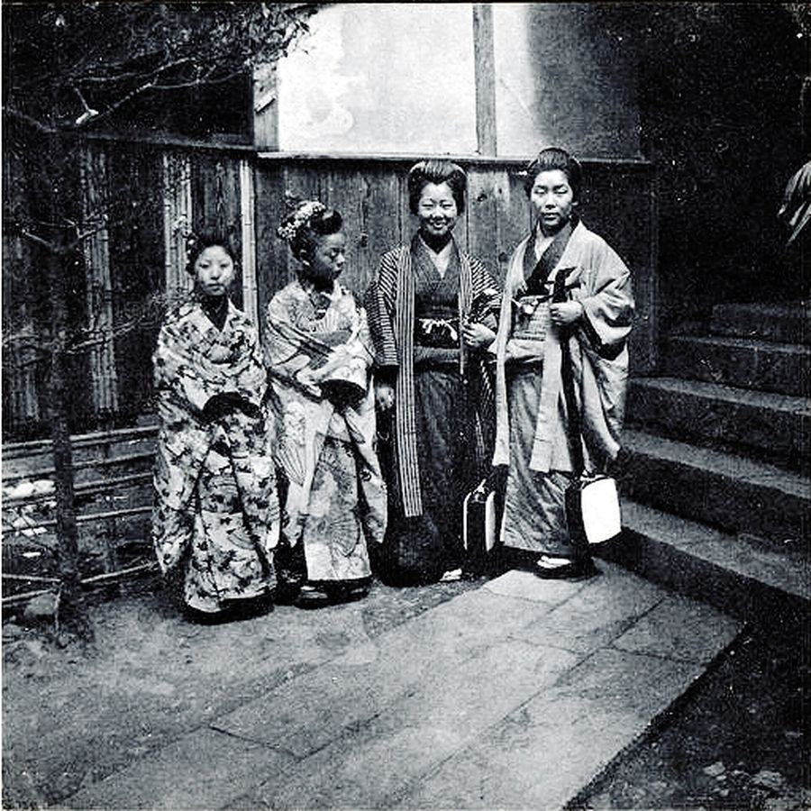 Group of Japanese women in Nagasaki, Japan, ca. 1899