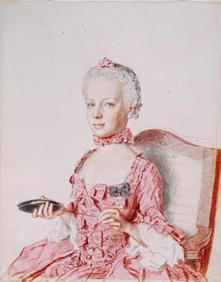 Archduchess Marie Antoinette of Austria, Future Queen of France, at Age Seven