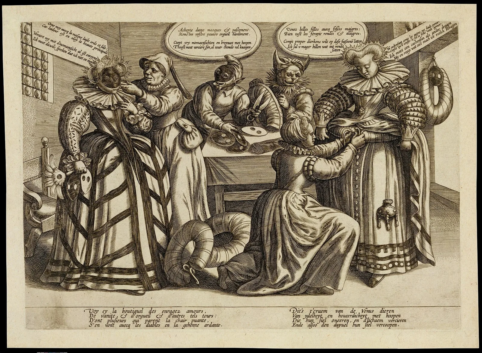 The Vanity of Women: Masks and Bustles