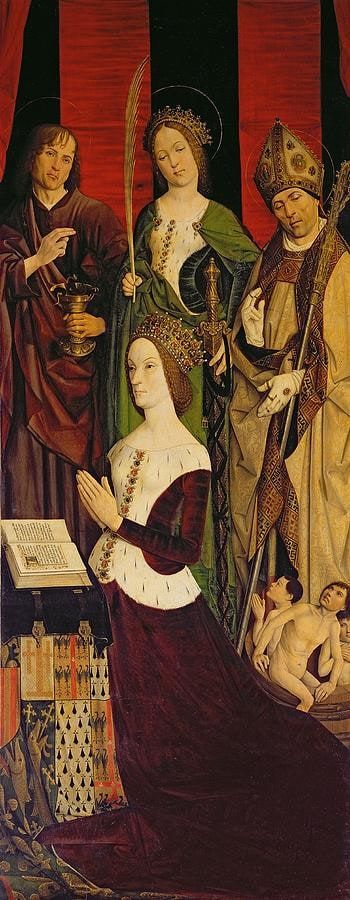 Triptych of The Burning Bush (Jeanne de Laval)