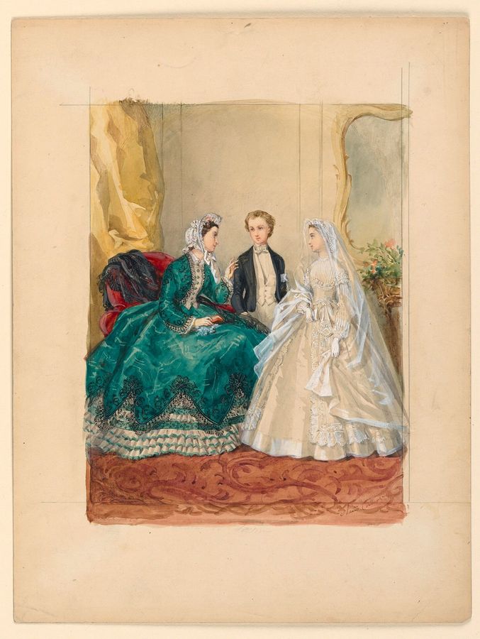 Drawing, Fashion Plate, ca. 1855