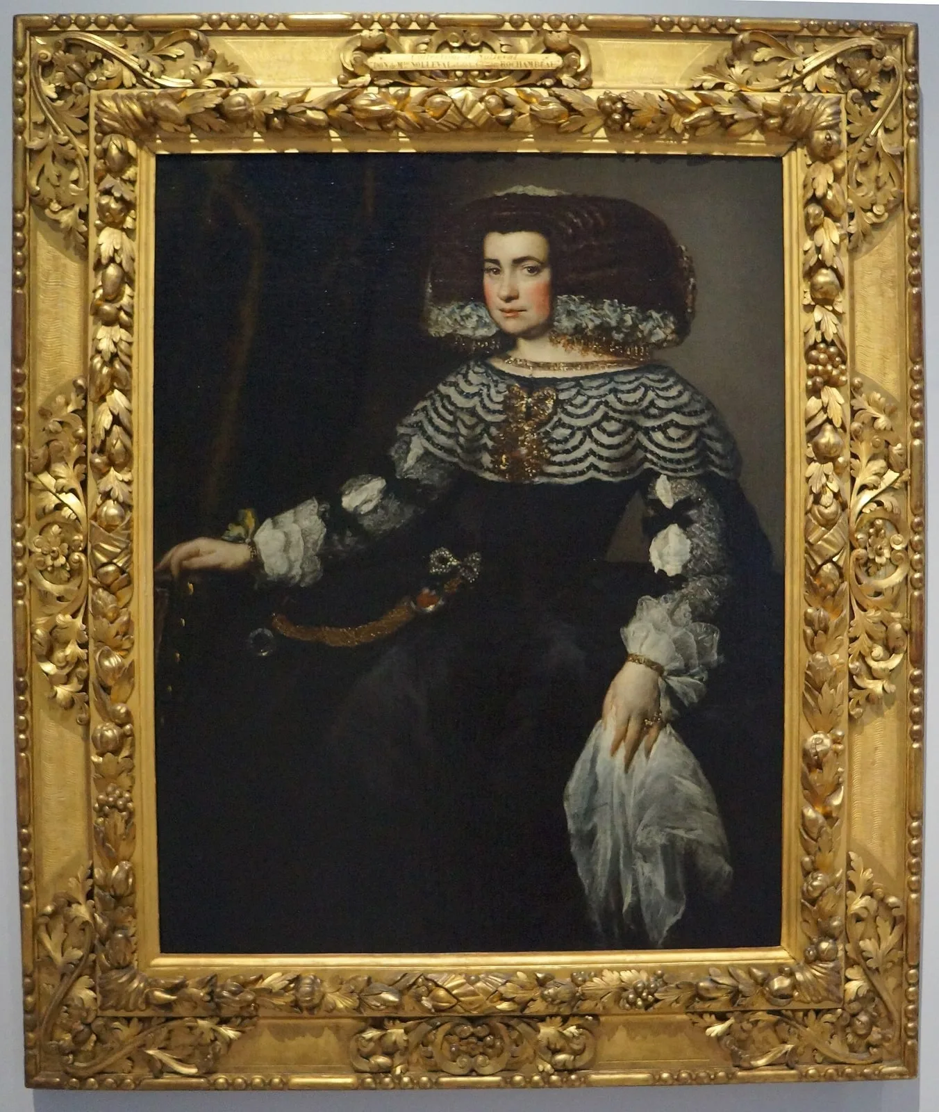 Portrait de la marquise de los Vélez - Juan Bautista Martínez del Mazo (RF 2037) Louvre-Lens
