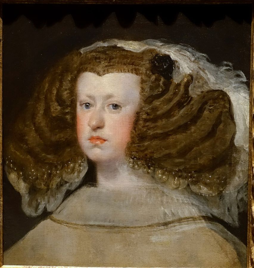 Portrait of Queen Mariana, by Velazquez, Spanish, c. 1656, oil on canvas - Meadows Museum - Southern Methodist University - DSC05309