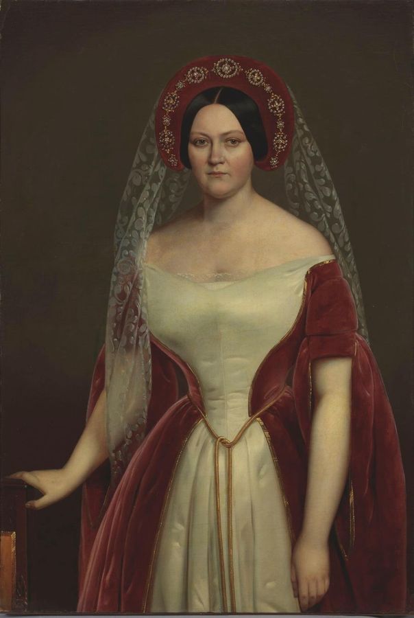 Portrait in female dress of Russia