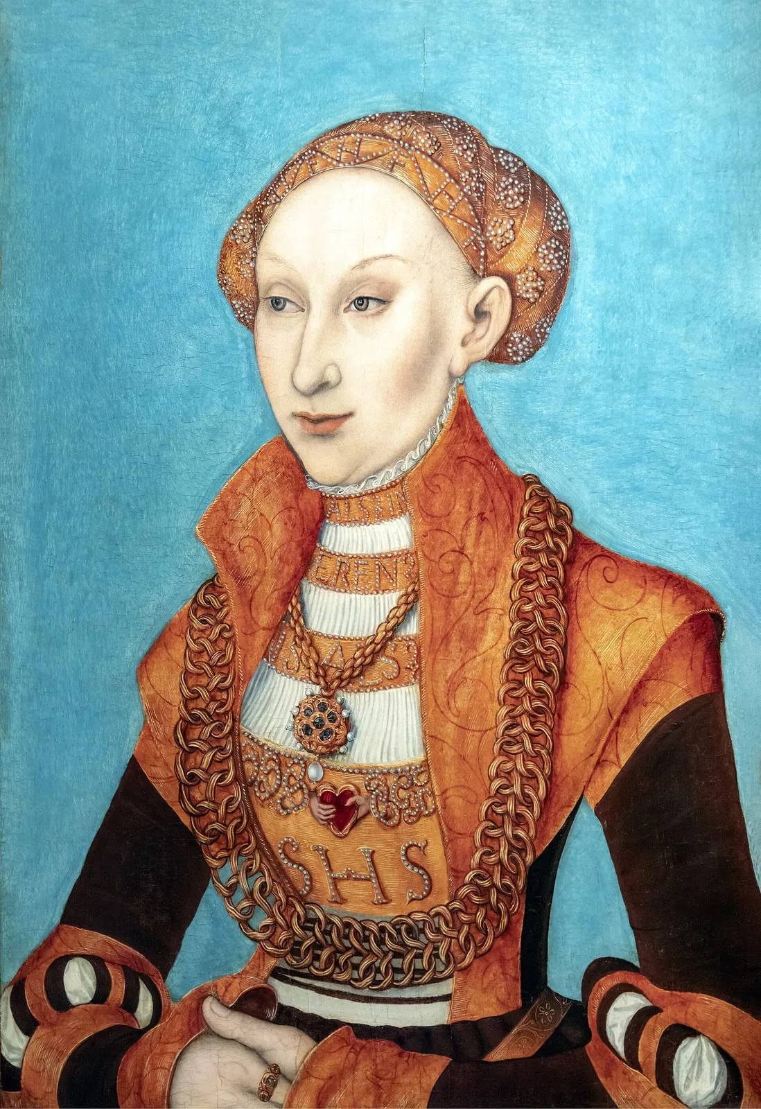 Bemberg Fondation Toulouse - Portrait de Sibylle de Clève, électrice de Saxe - Lucas I Cranach - Inv.1086 Huile sur panneau 1531