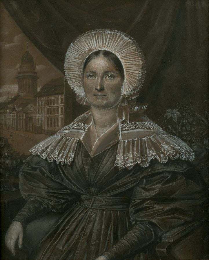 Carl Friedrich Koepke Bildnis einer Dame mit Spitzenhaube