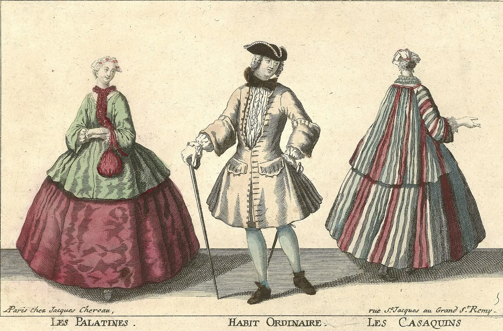 Les Palatines. Habit ordinaire. Les Casaquins .