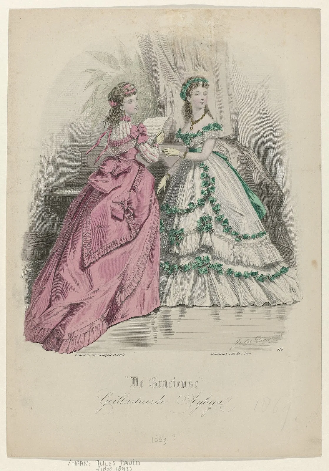 De Gracieuse, Geïllustreerde Aglaja, ca. 1869, No. 915, RP-P-OB-103.071