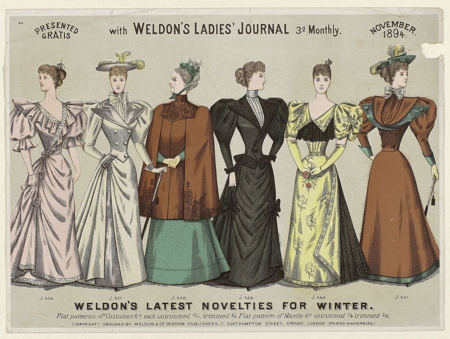 Weldon's Ladies'Journal, november 1894, No. 92, RP-P-OB-103.085