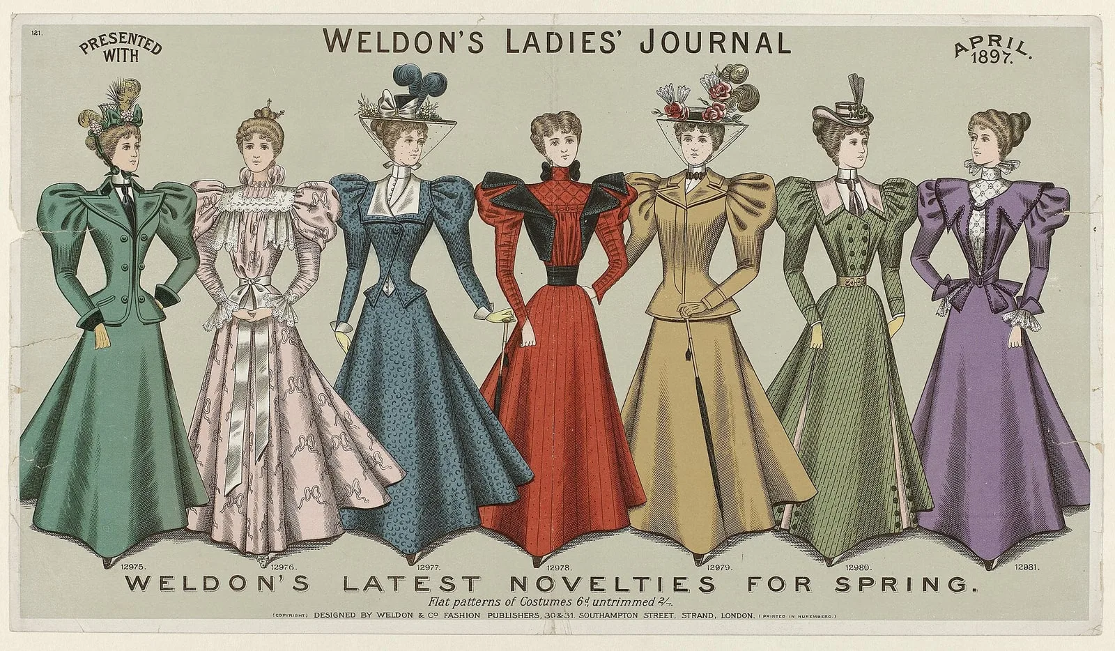 Weldon’s Ladies’ Journal Weldon's Ladies'Journal, april 1897, No. 121, RP-P-OB-103.088