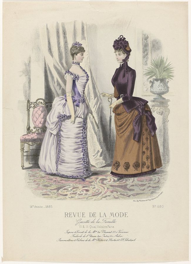 Revue de la Mode, Gazette de la Famille, 1885, 14e Année, No. 680 Jupons & Corsets (..), RP-P-OB-103.132