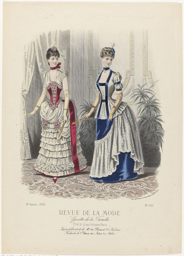 Revue de la Mode, Gazette de la Famille, dimanche 25 janvier 1885, 14e Année, No. 682 Jupons & Corsets (..), RP-P-OB-103.133