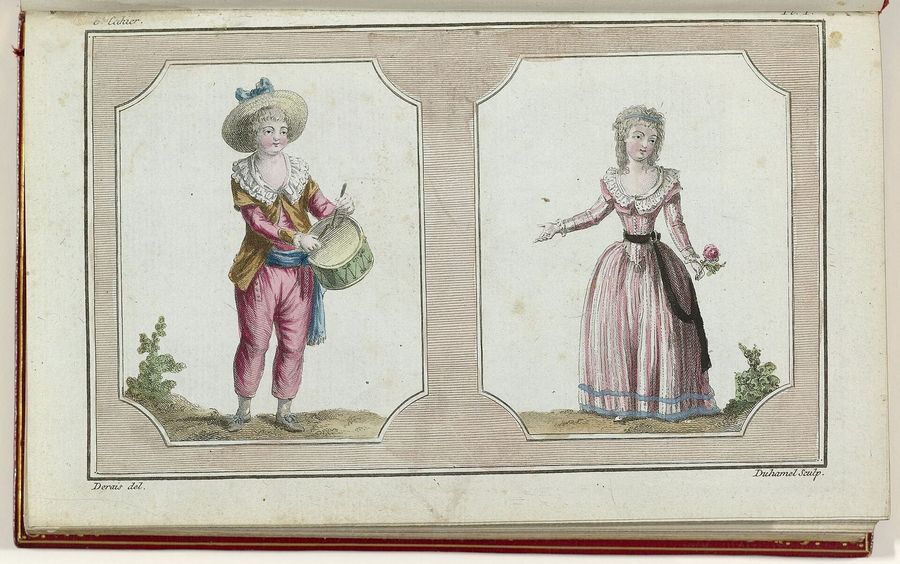 Cabinet des Modes ou les Modes Nouvelles, 1 Février 1786, 6e cahier, pl. I, BI-1959-529-4