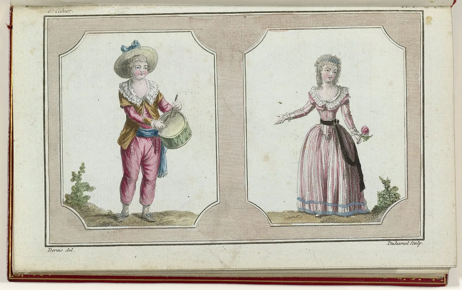 Cabinet des Modes ou les Modes Nouvelles, 1 Février 1786, 6e cahier, pl. I, BI-1959-529-4