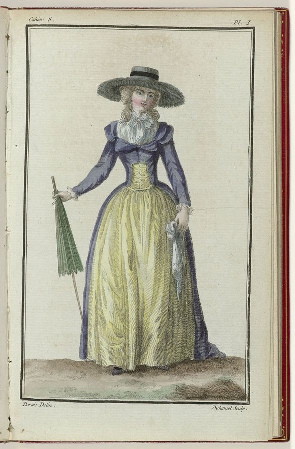 Cabinet des Modes ou les Modes Nouvelles, 1 Mars 1786, 8e cahier, pl. I, BI-1959-529-10
