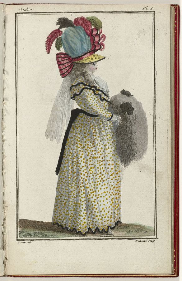 Cabinet des Modes ou les Modes Nouvelles, 15 Mars 1786, pl. I, BI-1959-529-13