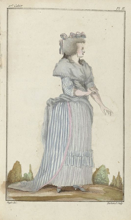 Cabinet des Modes ou les Modes Nouvelles, 15 Juillet 1786, pl. II, BI-1959-529-32