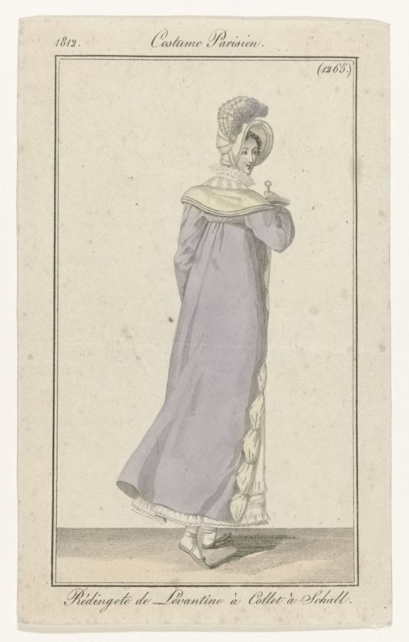 Journal des Dames et des Modes, Costume Parisien, 1812, (1265) Rédingote de Lévantin (..), RP-P-OB-103.464