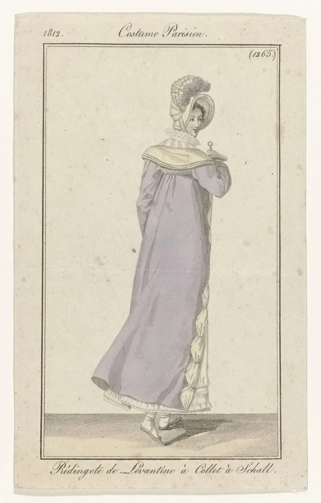 Journal des Dames et des Modes, Costume Parisien, 1812, (1265) Rédingote de Lévantin (..), RP-P-OB-103.464