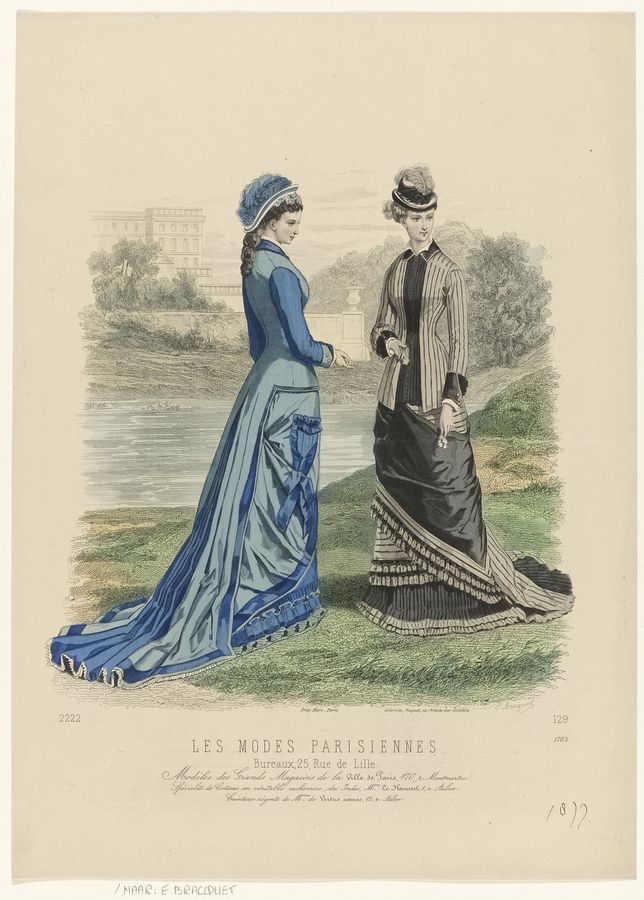 Les Modes Parisiennes, 1877, No. 1763 Modéles des Grands Magasins (..), RP-P-OB-103.517